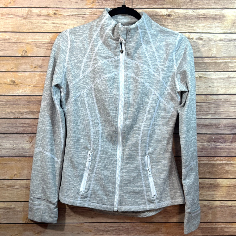 Lululemon Womens Ghost Define Jacket in Ghost Heathered Coal Herringbone 6